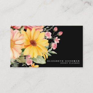 Elegantes tarjetas empresariales amarillas amarill