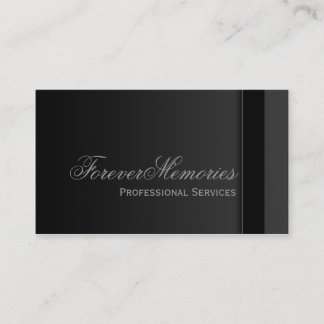 Elegantes tarjetas funerales en negro y gris