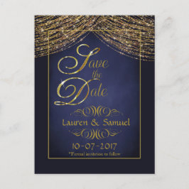 Elegantes Tarjetas Postales de Anuncio de Boda en