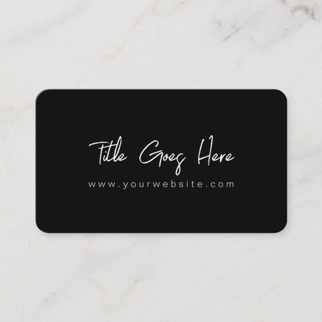 Elegantes tarjetas profesionales Minimalistas para (Anverso)