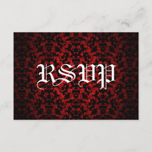 Elegantes tarjetas RSVP de boda