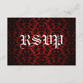 Elegantes tarjetas RSVP de boda