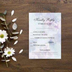 Elegantes tarjetas RSVP de Pascua