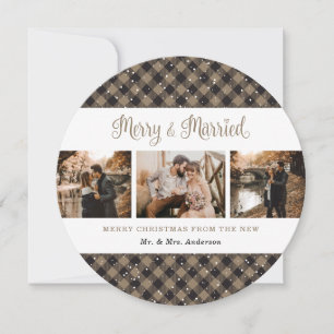 Elegantes tarjetas rusticas de Navidades recién ca