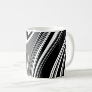 Elegantes tazas y tazas de mármol