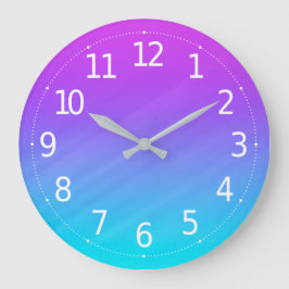 Elegantes tonos azul y morado pastel | Reloj de pa