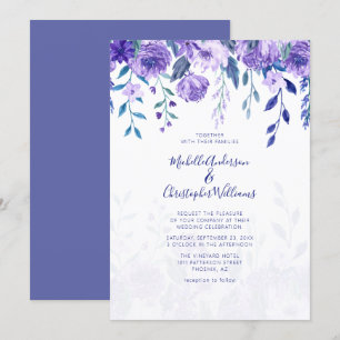 Elegantes Tonos De La Invitación A La Boda Floral