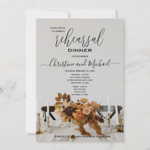Elegantes velas de diseño ensayo invitación a cena