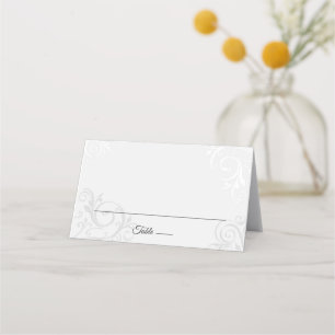 Elegantes viñas boda tarjeta de asiento