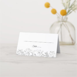Elegantes viñas boda tarjeta de asiento