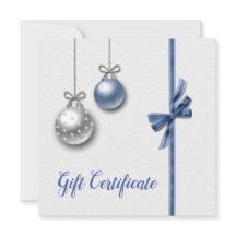 Elegantes y brillantes bolas de Navidad Certificad