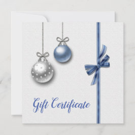 Elegantes y brillantes bolas de Navidad Certificad