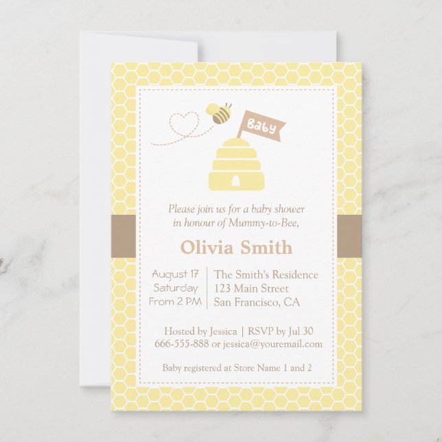 Elegantes y Lindas Tarjetas de Invitación para Bab (Anverso)