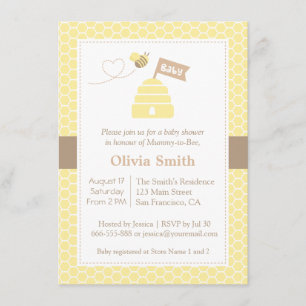 Elegantes y Lindas Tarjetas de Invitación para Bab