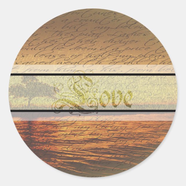 Elegantes y queridos adhesivos de bodas (Anverso)