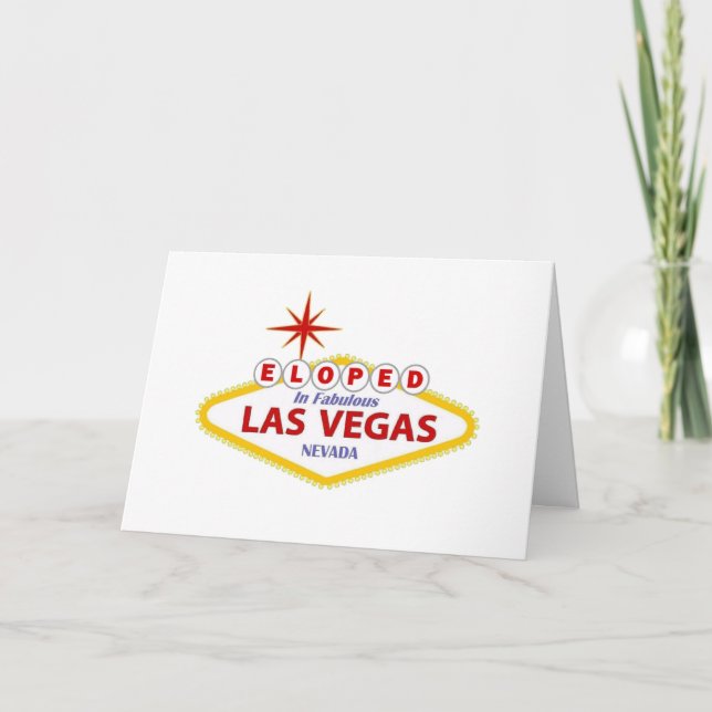 Elegido en la tarjeta de Invitación de Las Vegas (Anverso)