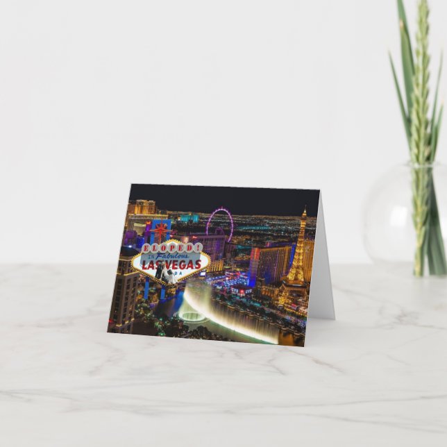Elegido en la tarjeta de Invitación de Las Vegas (Anverso)