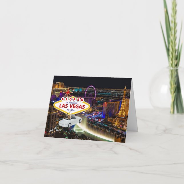 Elegido en la tarjeta de Invitación de Las Vegas (Anverso)