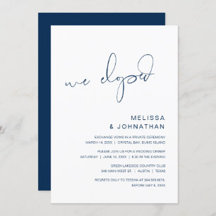 Elegimos, Boda Invitación del Partido del Elopemen