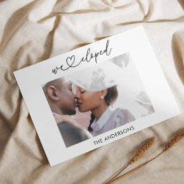 Elegimos Invitación Elopement con código QR