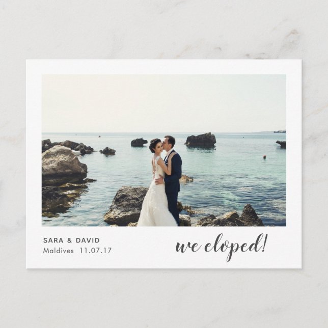Elegimos la postal 5 de la Invitación de Elopement (Anverso)