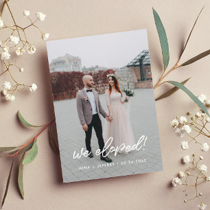 Elegimos tarjeta de foto de invitación boda modern