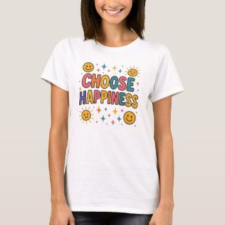 Elegir camiseta de felicidad - gráfico de vibracio