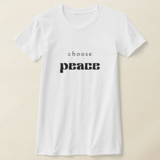Elegir camiseta de paz