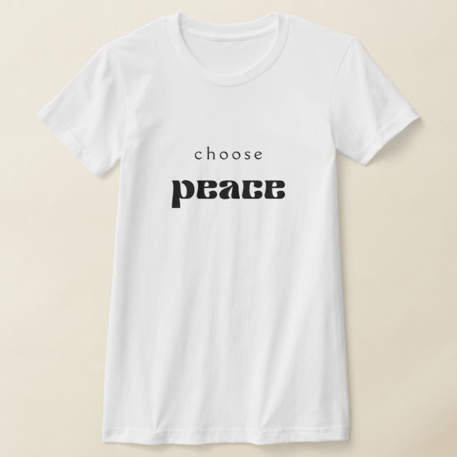 Elegir camiseta de paz (Distribución)