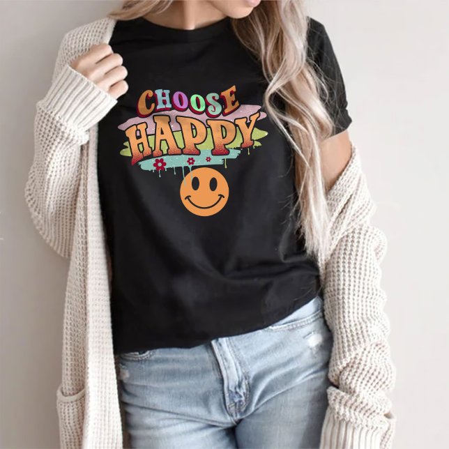 Elegir camiseta feliz, estética sobredimensionada (Subido por el creador)