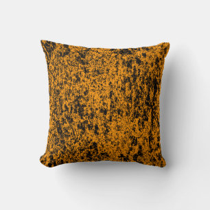 Elegir el dorso de la almohada negra n Naranja tex