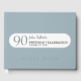 Elegir el libro de invitados de celebración de 90 