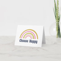 Elegir feliz arco iris retro retro Inspirador