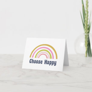 Elegir feliz arco iris retro retro Inspirador