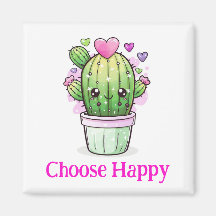 Elegir imán floral feliz