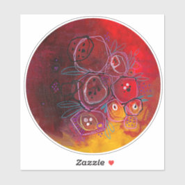 Elegir sabiamente: pegatina de la diecuación flora