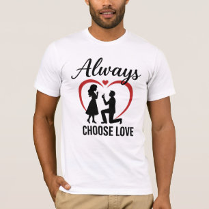 Elegir siempre amor Bella+Canvas Jersey corto Slee