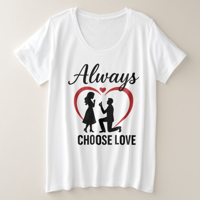 Elegir siempre la camiseta básica de las mujeres d (Anverso del diseño)