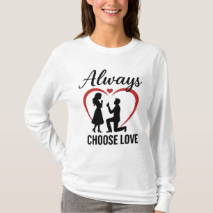 Elegir siempre la camiseta de manga larga Love Bas