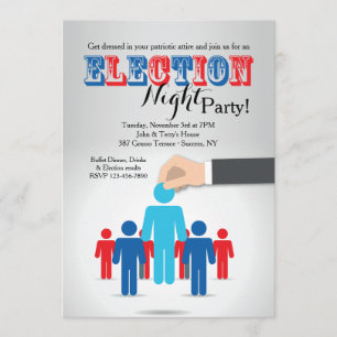 Elegir una invitación del fiesta de la elección