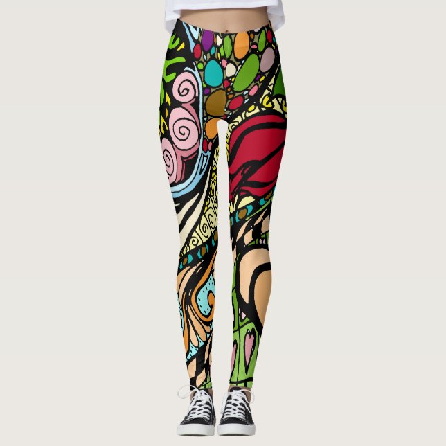 Element 9b Doodle Fine Art Leggings (Anverso)
