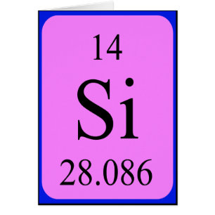 Elemento 14 tarjeta - Silicio