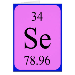 Elemento 34 tarjeta - Selenio