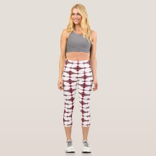 Elemento Art deco en las leggings de crimson capri