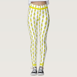 Elemento Art deco en Leggings amarillas