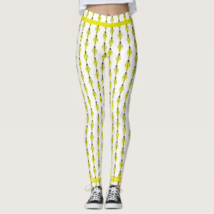 Elemento Art deco en Leggings amarillas