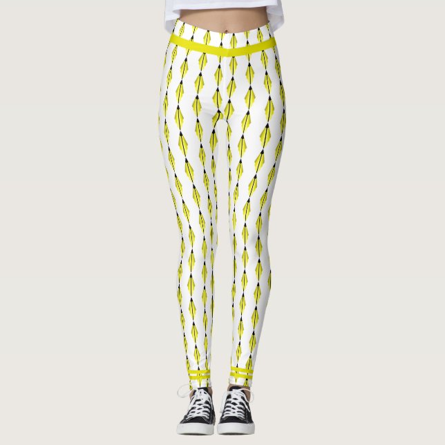 Elemento Art deco en Leggings amarillas (Anverso)