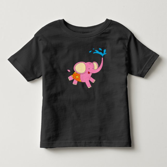 Elemento de diseño de elefante bebé lindo camiseta (Anverso)