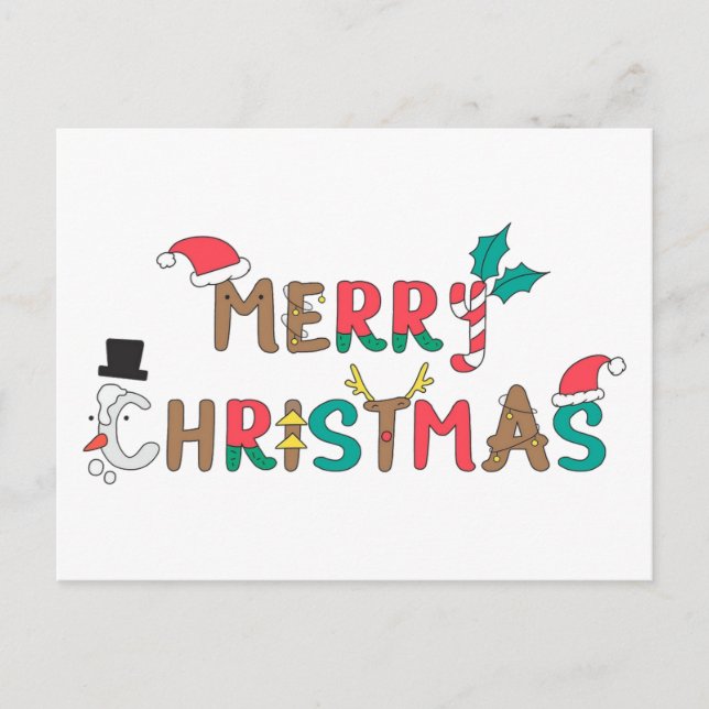 Elemento de palabra Feliz Navidad (Anverso)