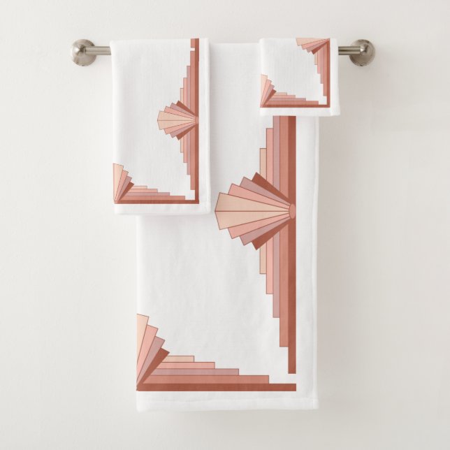 Elementos Art deco en paleta dorada rosa (In situ)